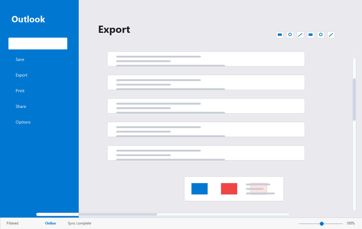 Скриншот Microsoft Outlook 2016 с настройками аккаунта