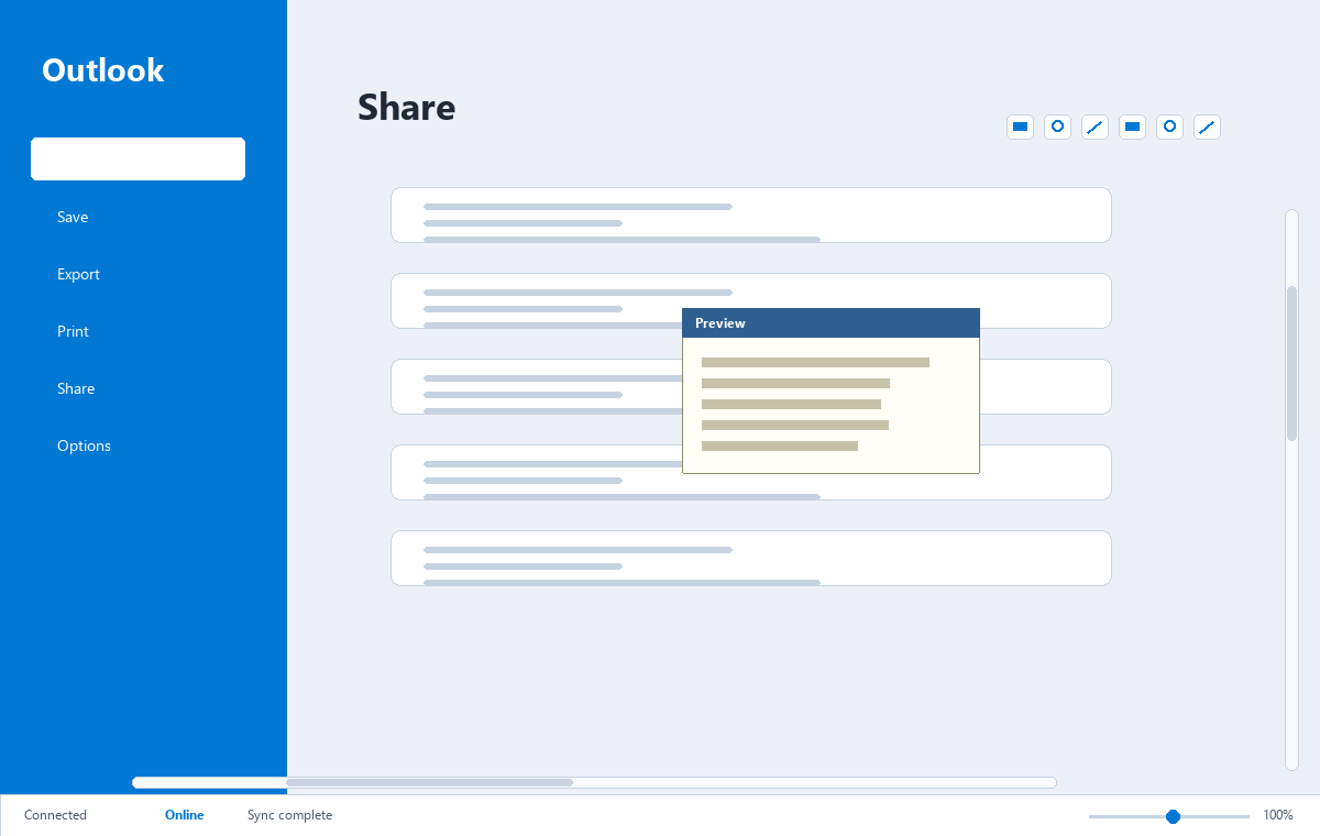 Скриншот Microsoft Outlook 2019 с настройками аккаунта