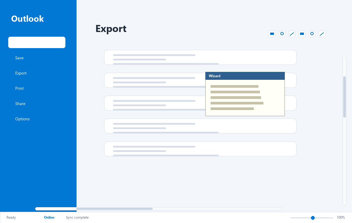 Скриншот Microsoft Outlook 2021 с настройками аккаунта