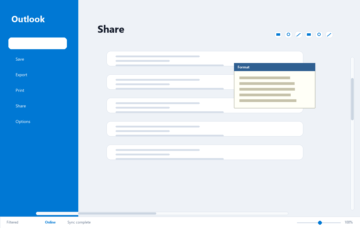 Скриншот Microsoft Outlook 2024 с настройками аккаунта