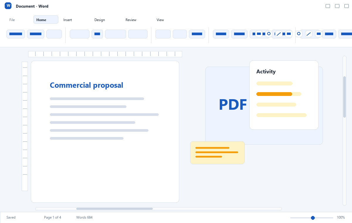Скриншот Microsoft Word 2021 с документом